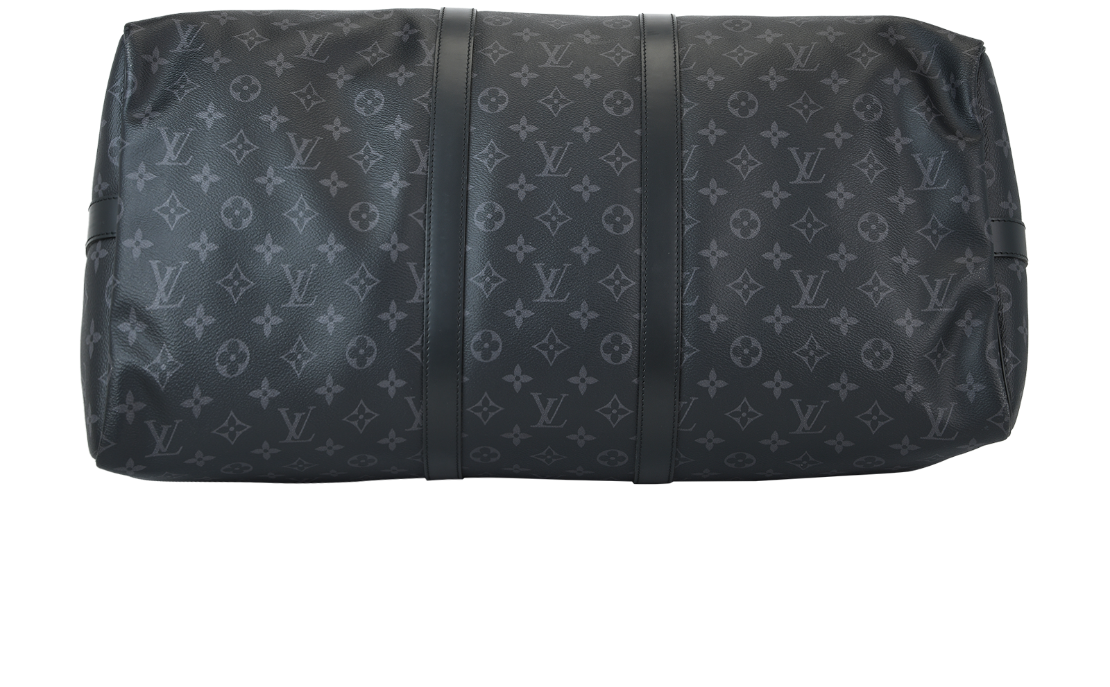 Keepall 55, &pound;1,100, Handbags, Black/Grey, Canvas, Top view